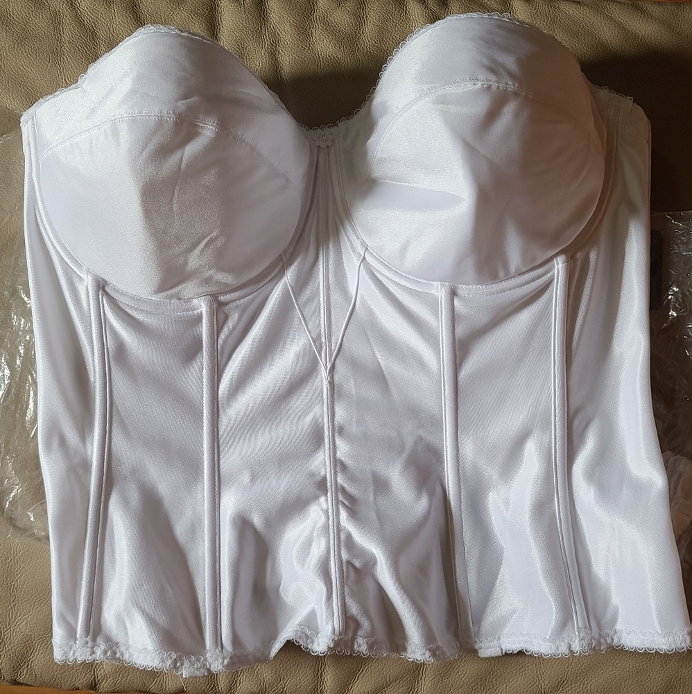 White corset bra